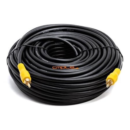 Cmple Cmple 343-N 1-RCA Composite Video - Subwoofer - Digital Coax - S-PDIF Patch Cable -75ft 343-N
